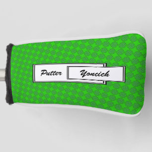 Green Clover Ribbon by Kenneth Yoncich Golf Head Cover