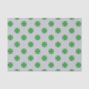 Green Clover Ribbon by Kenneth Yoncich Tissue Paper