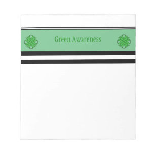 Green Clover Ribbon Notepad