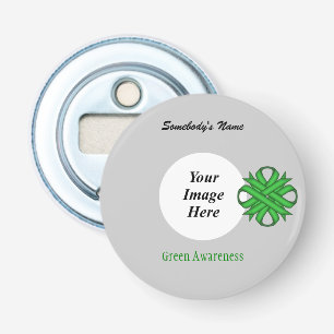 Green Clover Ribbon Template by Kenneth Yoncich Bottle Opener