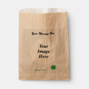 Green Clover Ribbon Template by Kenneth Yoncich Favour Bag