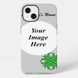 Green Clover Ribbon Template by Kenneth Yoncich iPhone Case