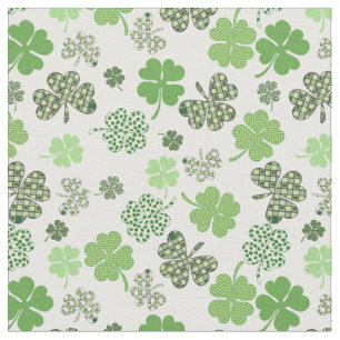 Green Clover Shamrock St. Patrick's Day Fabric