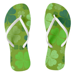 Green Clovers, Lucky Clovers, Saint Patrick's Day Thongs