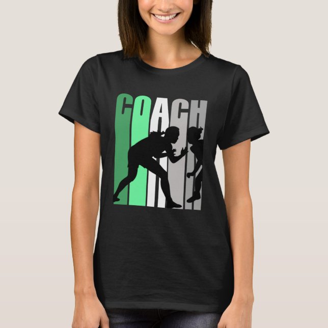 Green Coach Of Wrestling Instructor Wrestling Pret T-Shirt (Front)