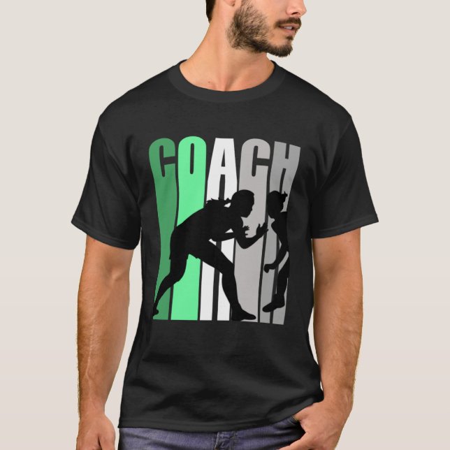 Green Coach Of Wrestling Instructor Wrestling Pret T-Shirt (Front)