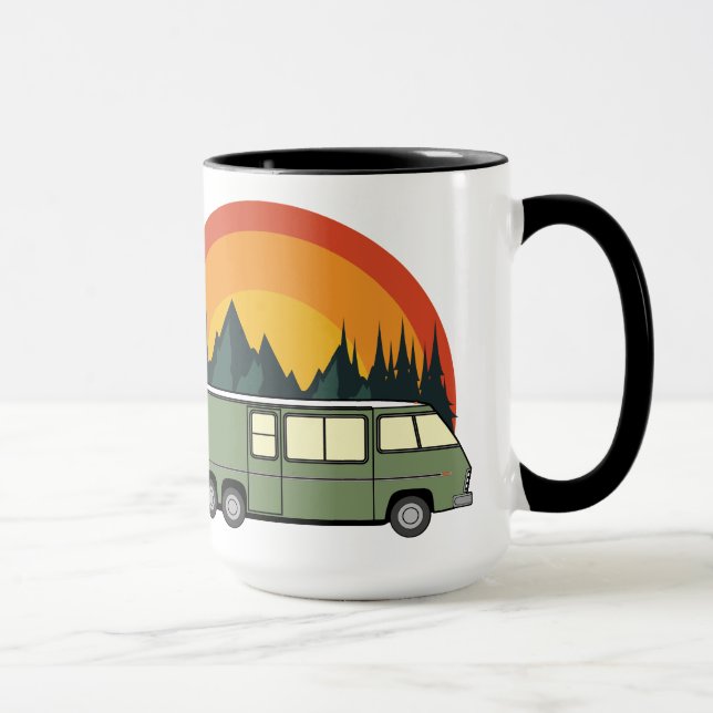 Green Coach Rainbow Mountains Lg Coffee Mug (Right)