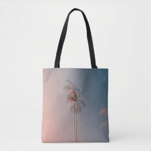 Green coconut tree tote bag