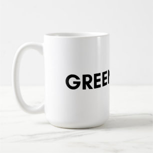 green coffee mug