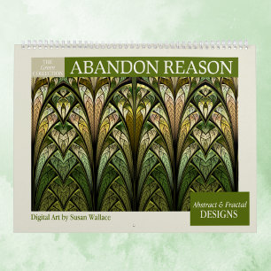 Green Collection Abstract Fractals 2027 Calendar