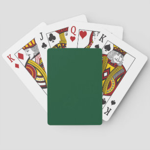 Green Color Playing Cards