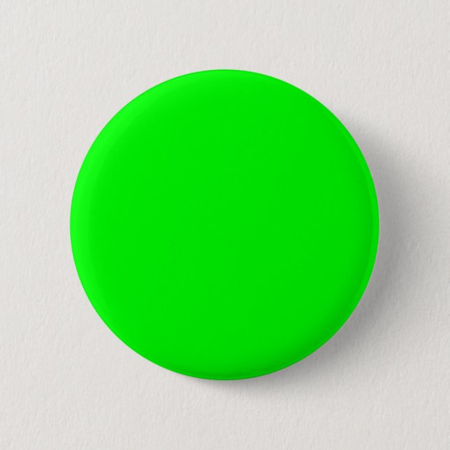 Green Colour Customised Designer 6 Cm Round Badge (Front)