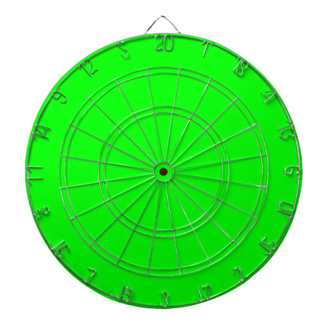 Green Colour Customised Designer Dartboard (Front)