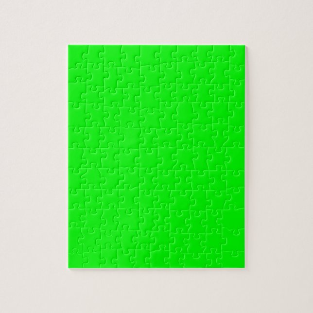 Green Colour Customised Designer Jigsaw Puzzle (Vertical)