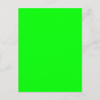 Green Colour Customised Designer Postcard