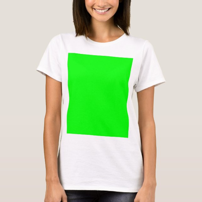 Green Colour Customised Designer T-Shirt (Front)
