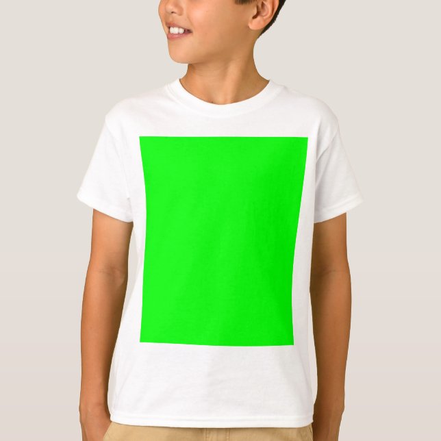Green Colour Customised Designer T-Shirt (Front)