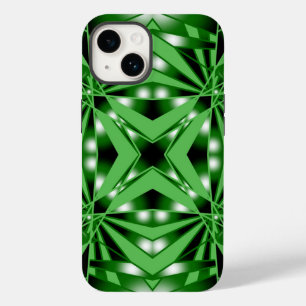 Green Colour Gradient Filled Perspective Drawing Case-Mate iPhone 14 Case
