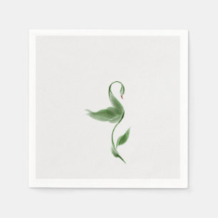 Green colour napkin 