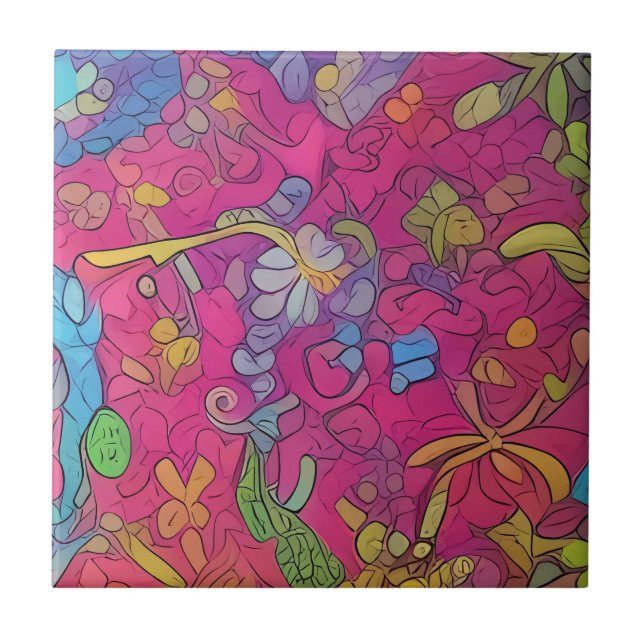 Green Coloured Plain Frog Ceramic Tile Sets (Front)