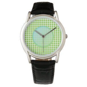 Green Coloured Polkadot. Watch
