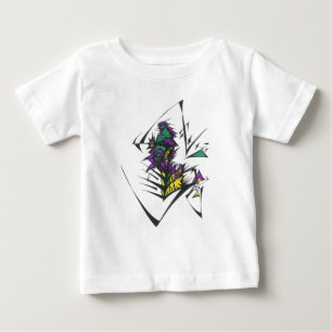 Green Colourful Abstract Tribal Tattoo Art Baby T-Shirt