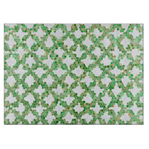 Green Colourful Pattern Cutting Board