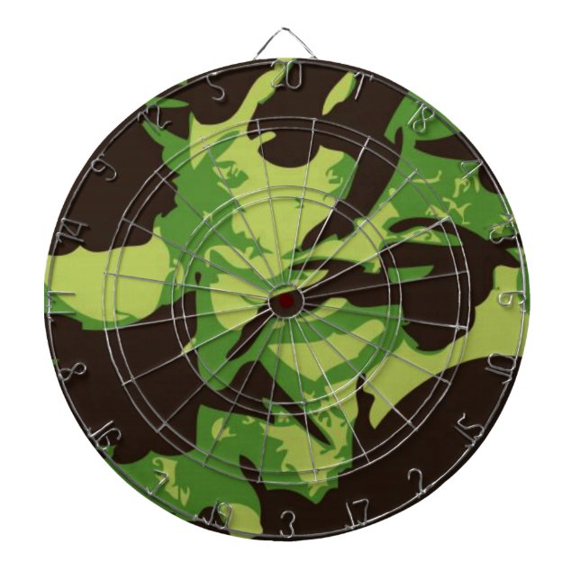 Green Combat Pattern Dartboard (Front)