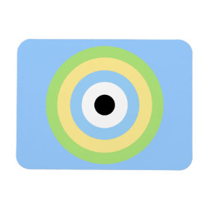 Green Combination Bullseye by Shirley Taylor Magnet