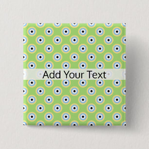 Green Combination Circles by Shirley Taylor 15 Cm Square Badge