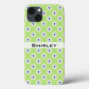 Green Combination Circles by Shirley Taylor  iPhone 13 Case