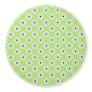 Green Combination Circles by Shirley Taylor Ceramic Knob