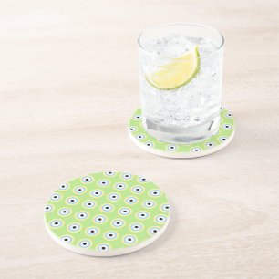 Green Combination Circles by Shirley Taylor Coaster