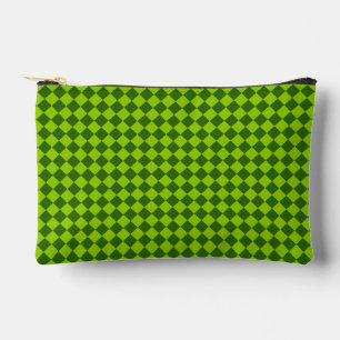 Green Combination Diamond Pattern by STaylor Accessory Pouch