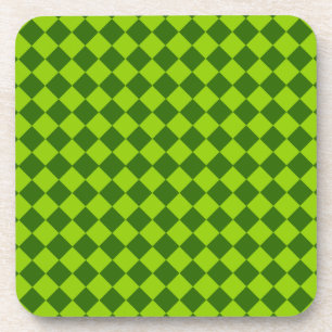 Green Combination Diamond Pattern by STaylor Coaster