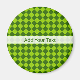 Green Combination Diamond Pattern by STaylor Magnet