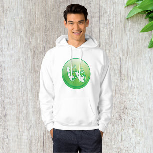 Green Comedy and Tragedy Drama Masks Hoodie
