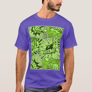 Green Comic Book Green funny T-Shirt