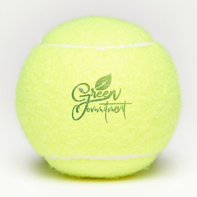 Green Commitment  Tennis Balls (Front)
