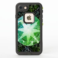 Green Compass Gemstone Rhinestone Gold Sparkle