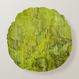 Green concreteabstract, art, home decor, backgroun round cushion