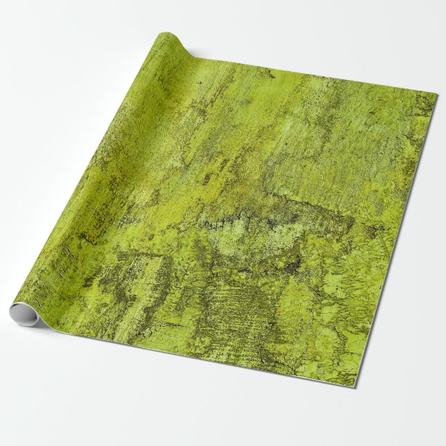 Green concreteabstract, art, home decor, backgroun wrapping paper (Unrolled)