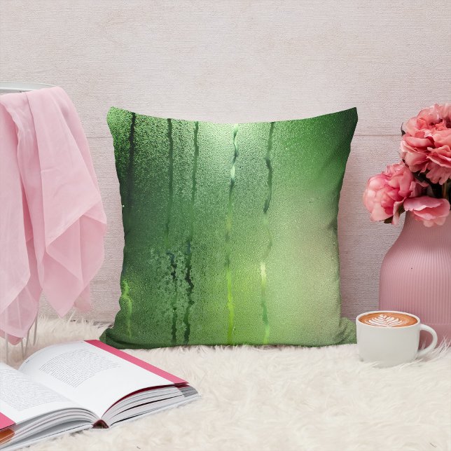Green condensation glass mist - water dropsTexture Cushion (Creator Uploaded)