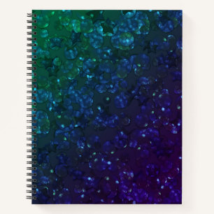 Green, confetti, glitter notebook