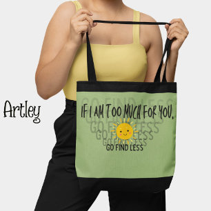 Green Confident Woman Happy Sunshine Tote Bag