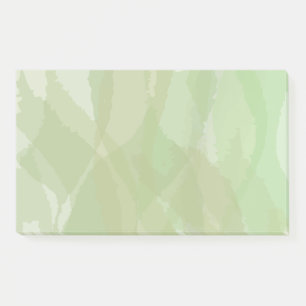 Green, cool, trendy watercolor abstract pattern post-it notes