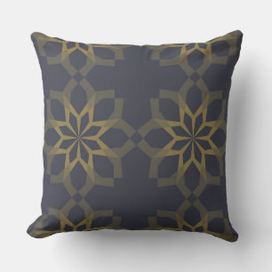 Green, cool, unique, trendy flower abstraction cushion