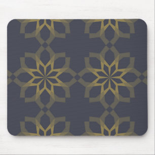 Green, cool, unique, trendy flower abstraction mouse pad
