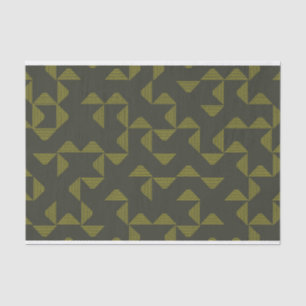 Green, cool, unique, trendy triangles pattern tissue paper