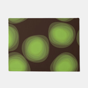 Green, cool, unique, trendy, urban flower abstract doormat